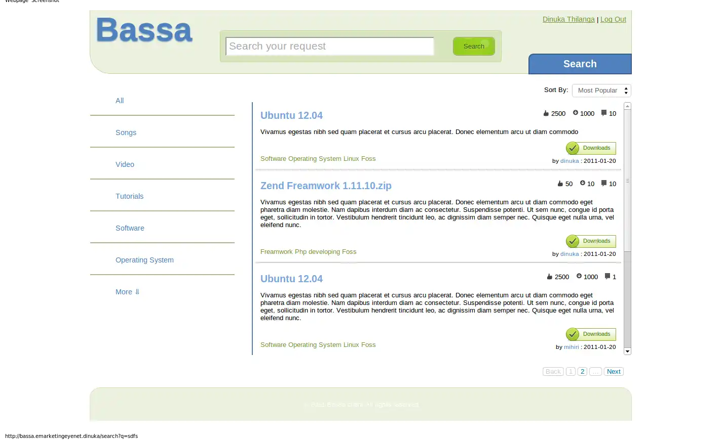 Download web tool or web app Bassa Web