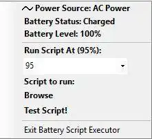 Download web tool or web app Battery Script Executor
