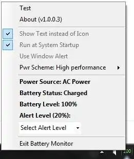 Download web tool or web app Battery Status Tool