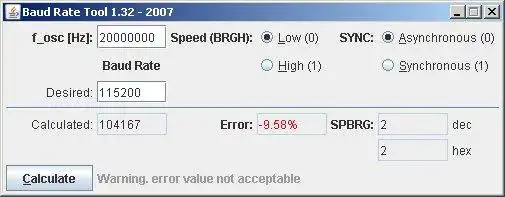 Download web tool or web app Baud Rate Tool (Java) to run in Linux online