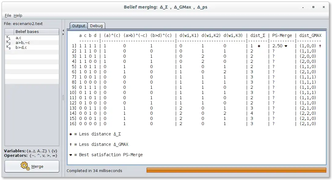 Download web tool or web app Belief Merger to run in Linux online