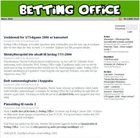 ابزار وب یا برنامه وب Betting Office را برای اجرا در لینوکس به صورت آنلاین دانلود کنید