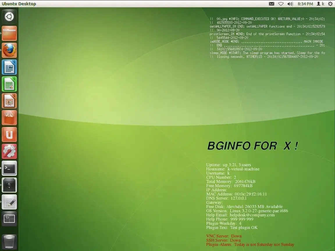 Download web tool or web app BGINFO4X - BGINFO for X and for Windows!