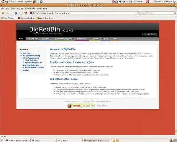 Download web tool or web app BigRedBin to run in Linux online