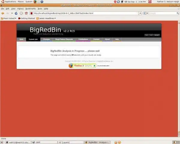 Download web tool or web app BigRedBin to run in Linux online