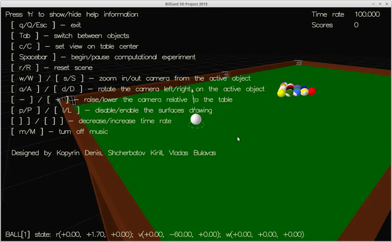 Download web tool or web app Billiard 3D Project to run in Linux online