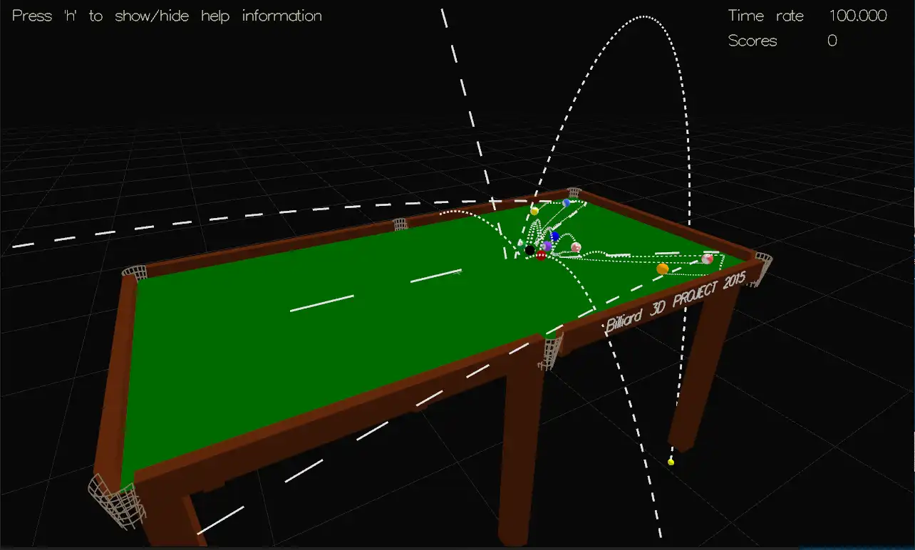 Download web tool or web app Billiard 3D Project to run in Linux online