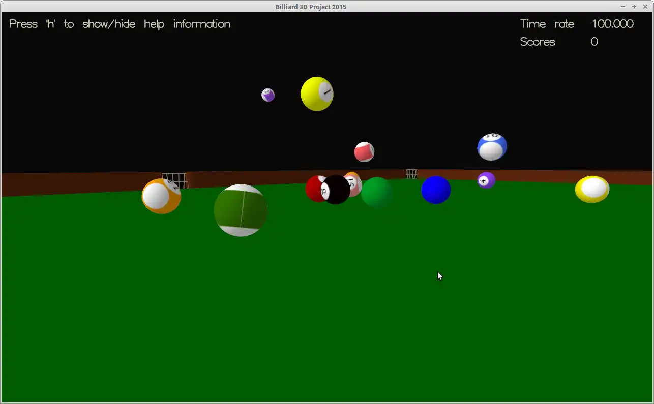 Download web tool or web app Billiard 3D Project to run in Linux online