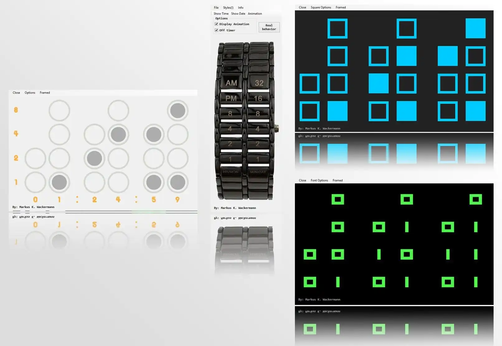 Download web tool or web app BinaryClock