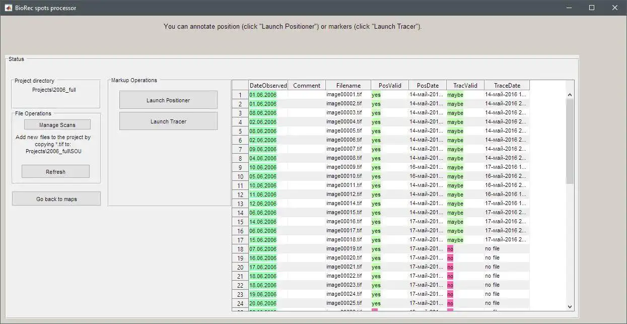 Download web tool or web app BioRec:Bird Census field data annotation to run in Windows online over Linux online