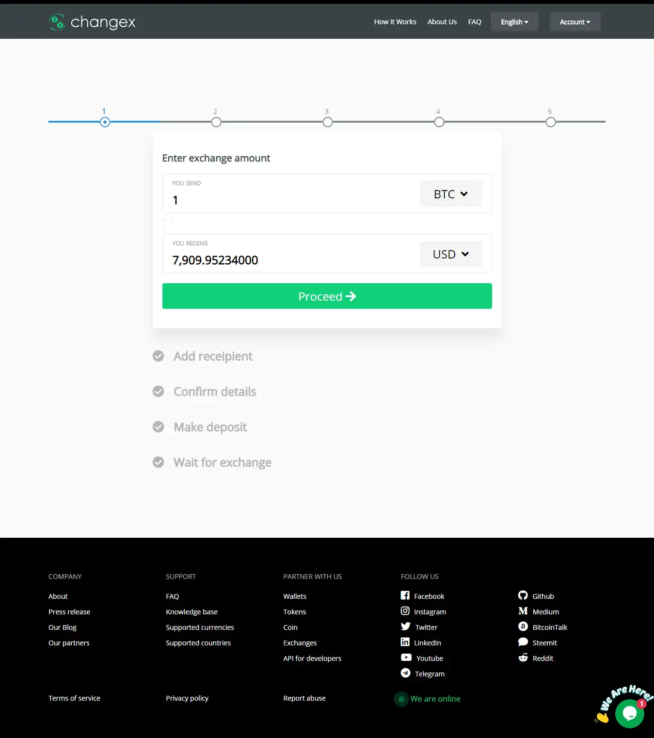 Download web tool or web app Bitcoin Exchange Script