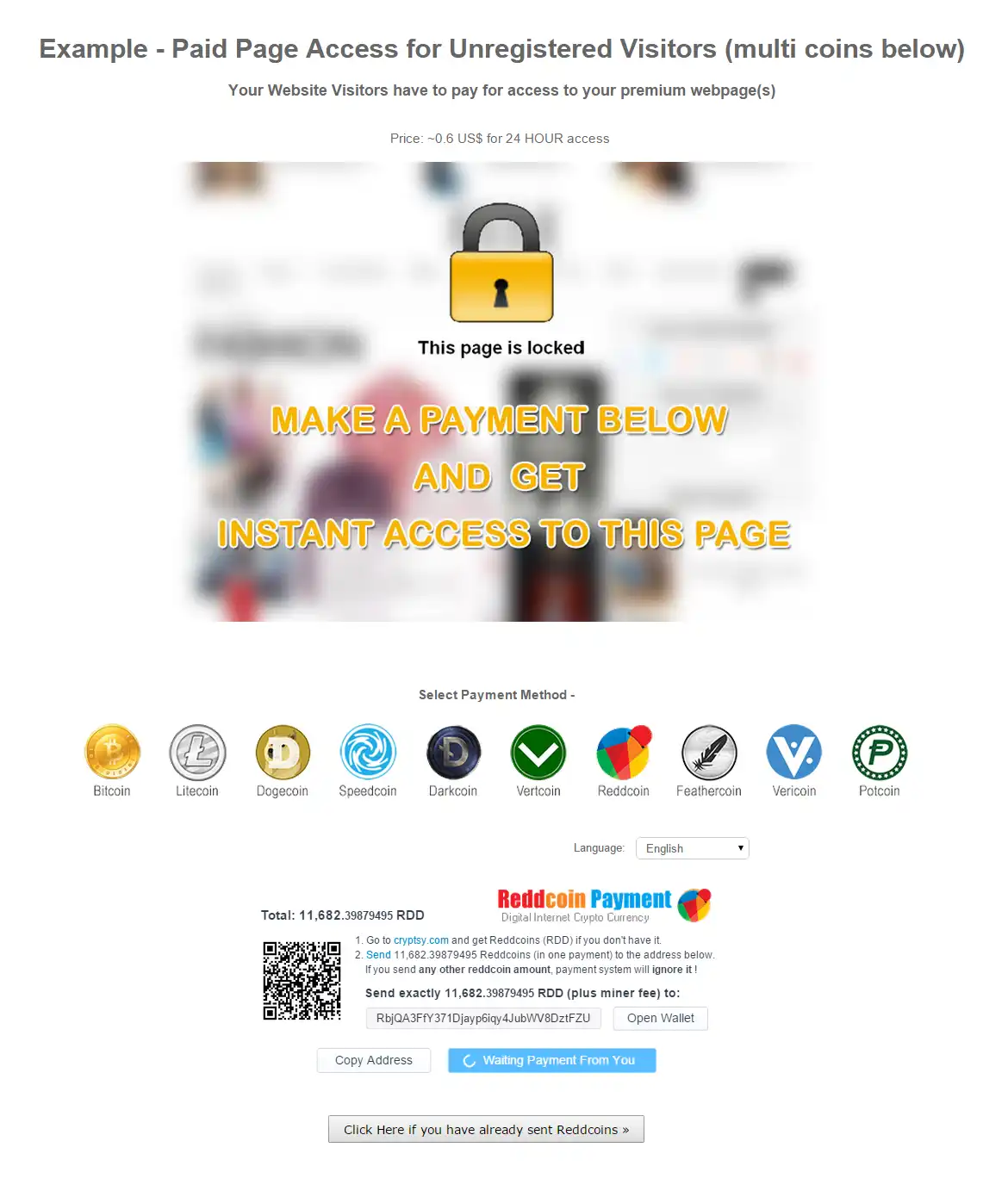 Download web tool or web app Bitcoin LITECOIN BCH Payment PHP GATEWAY