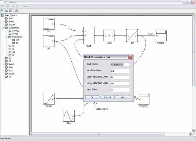 قم بتنزيل أداة الويب أو تطبيق الويب Block diagram Editor / simulator للتشغيل في Windows عبر الإنترنت عبر Linux عبر الإنترنت