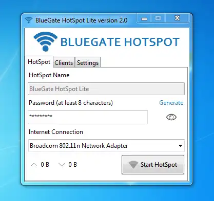 Download web tool or web app BlueGate HotSpot