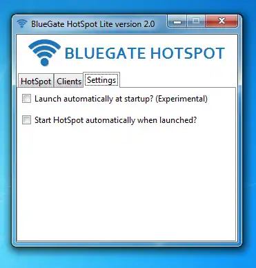 Download web tool or web app BlueGate HotSpot