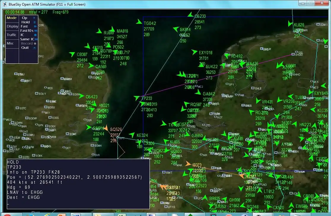 下载网络工具或网络应用程序 BlueSky Open Air Traffic Simulator 以在 Linux 上在线运行