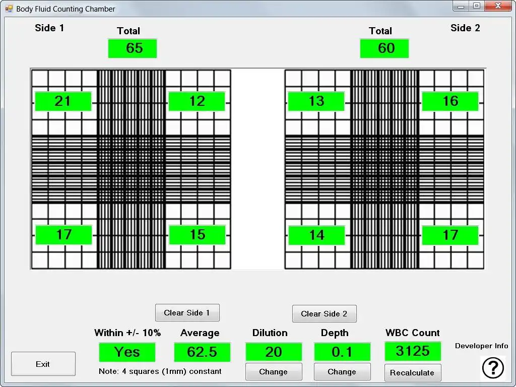 Download web tool or web app Body Fluid Cell Counter "Hemocytometer" to run in Windows online over Linux online