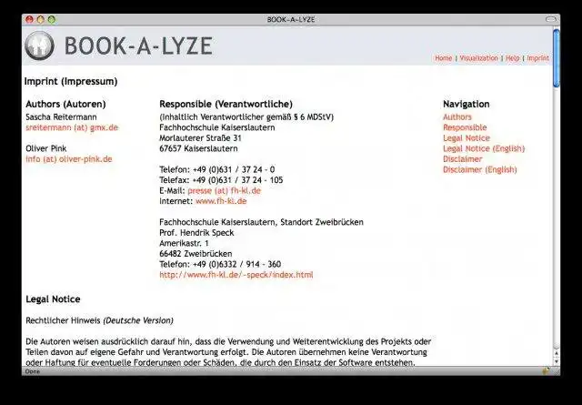 Download web tool or web app Book-A-Lyze to run in Linux online