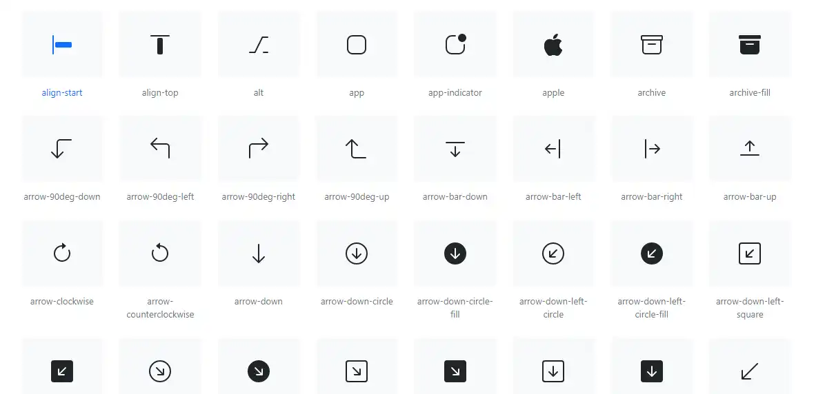 Download web tool or web app Bootstrap Icons