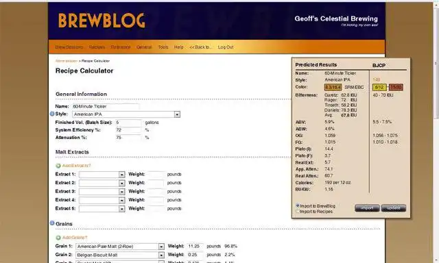 Download web tool or web app BrewBlogger 2.3