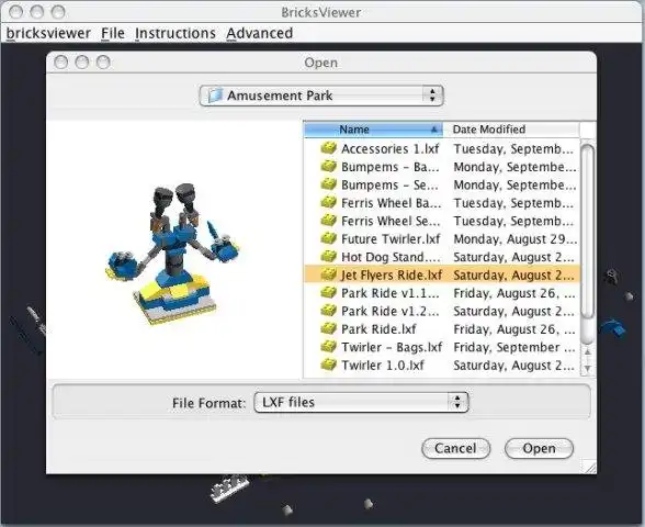 Download web tool or web app BricksViewer - .lxf scene viewer