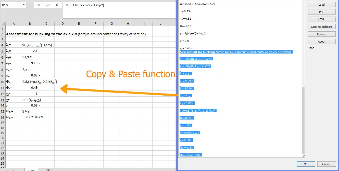 Download web tool or web app Buckling in compression EC3