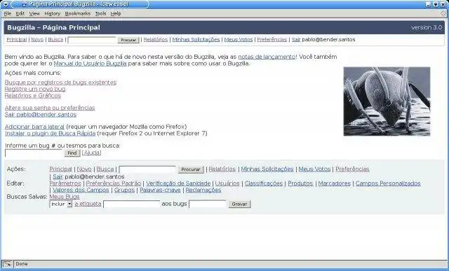 Download web tool or web app Bugzilla-BR