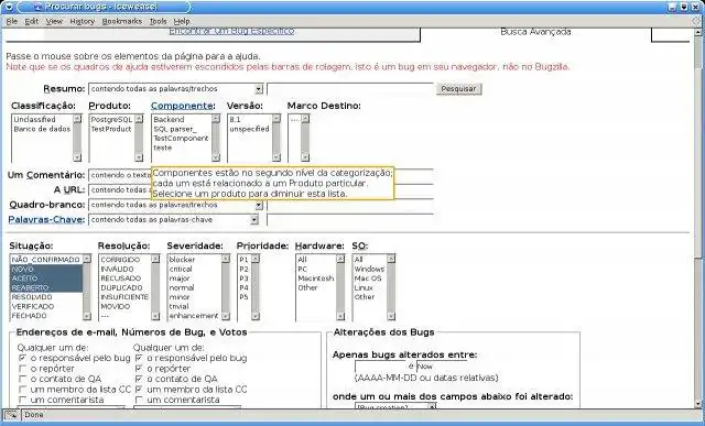 Download web tool or web app Bugzilla-BR