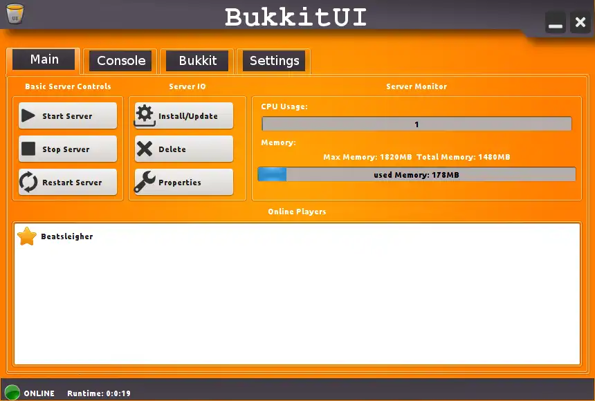 Download web tool or web app BukkitUI