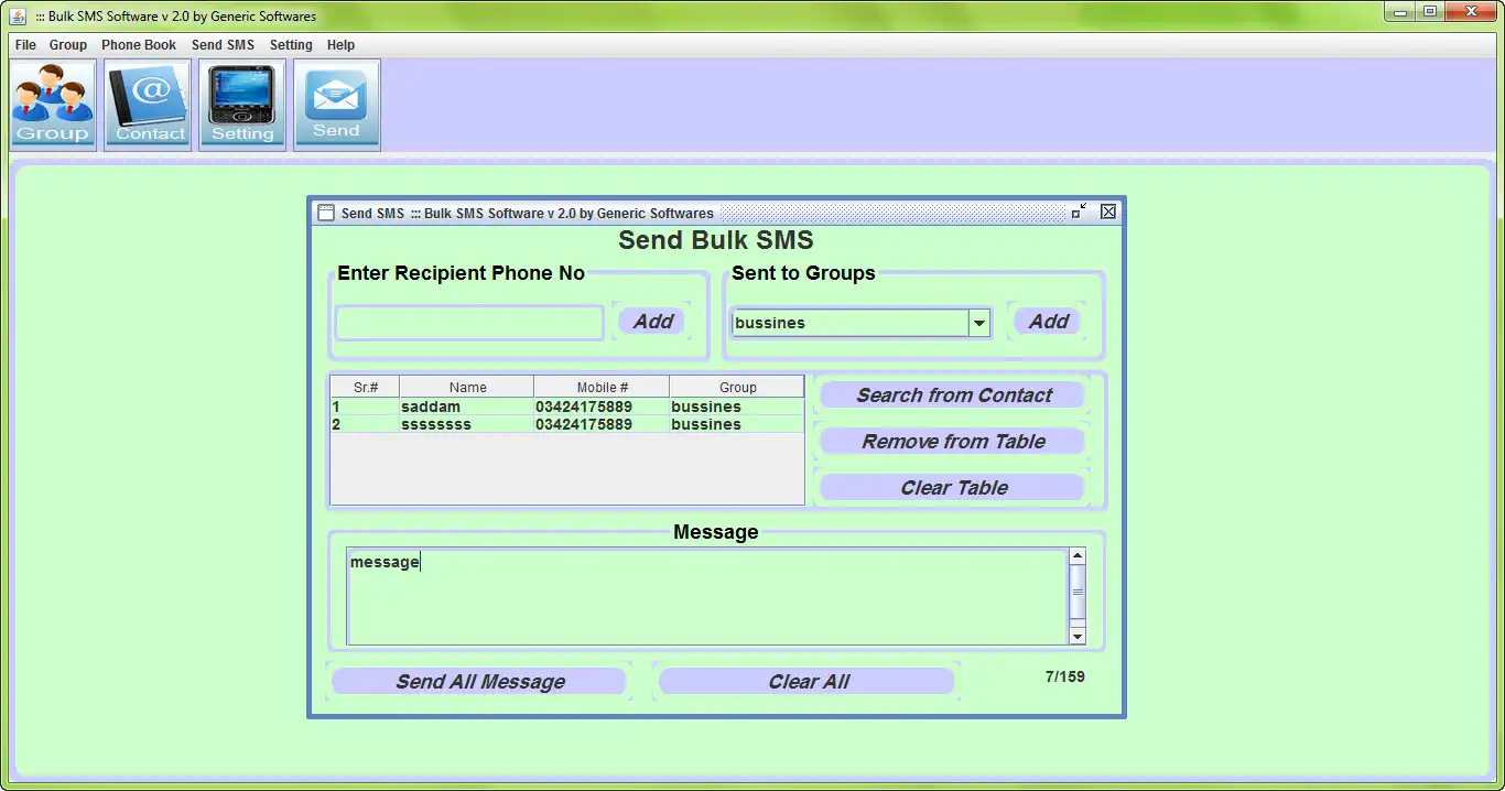 Download web tool or web app Bulk SMS Software