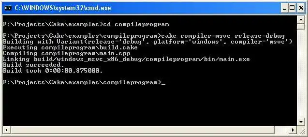 Download web tool or web app Cake Build System