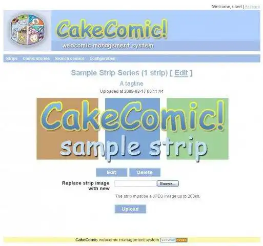 Download web tool or web app CakeComic