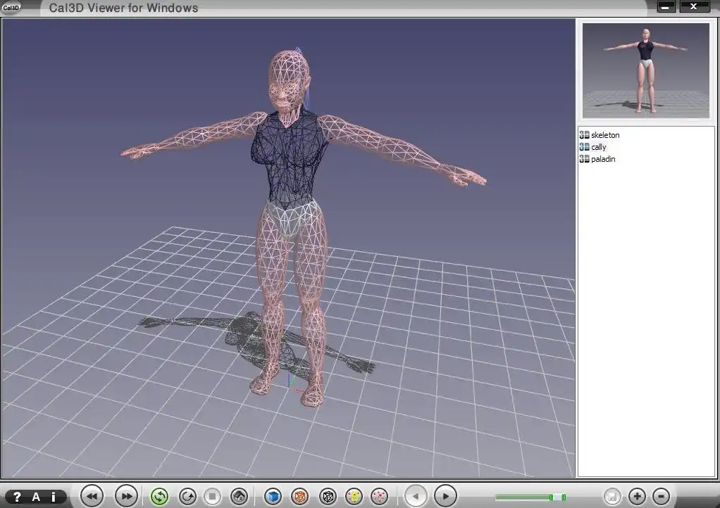 Download web tool or web app Cal3dViewer 