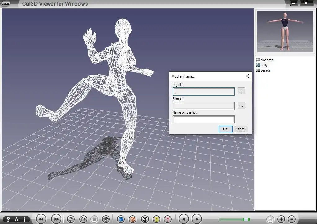 Download web tool or web app Cal3dViewer 