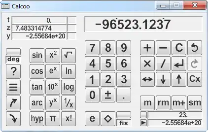 Download web tool or web app Calcoo - Scientific calculator (java) to run in Linux online