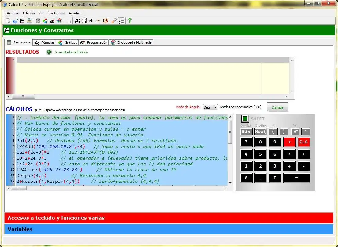 Download web tool or web app CalcuFp to run in Windows online over Linux online