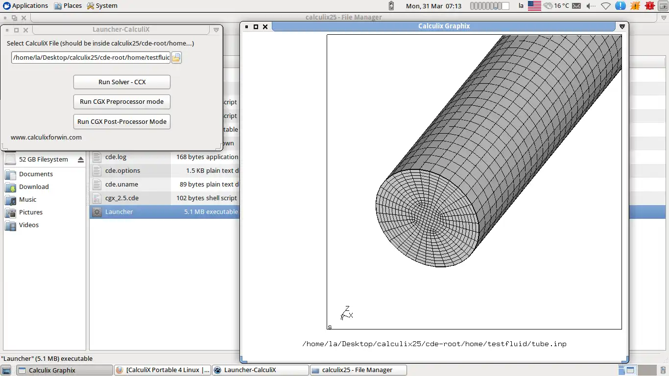 Download web tool or web app CalculiX Portable 4 Linux to run in Linux online