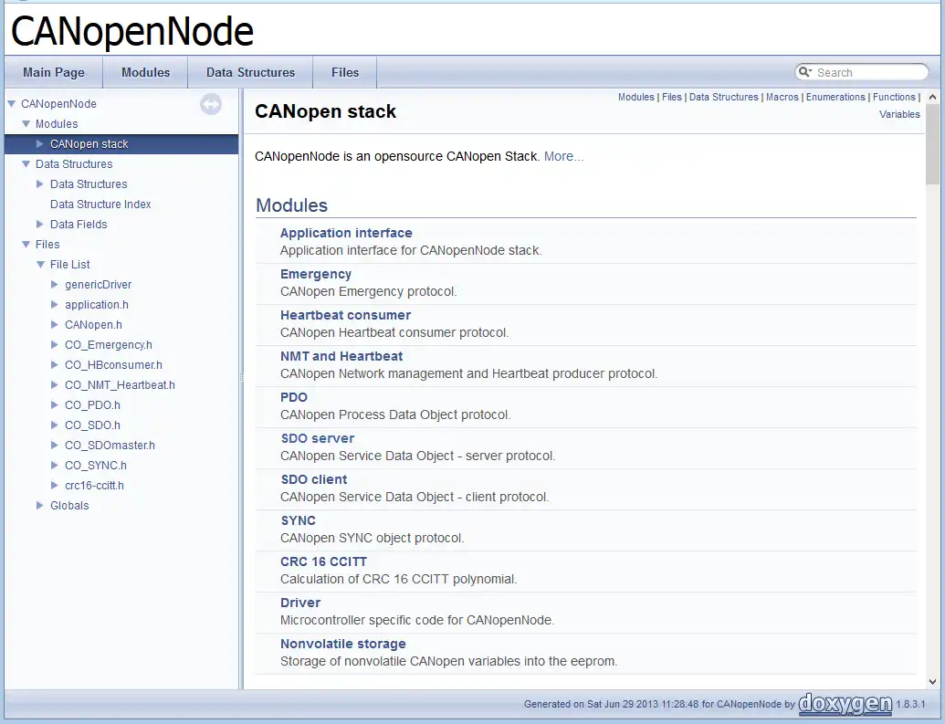 Download web tool or web app CANopenNode