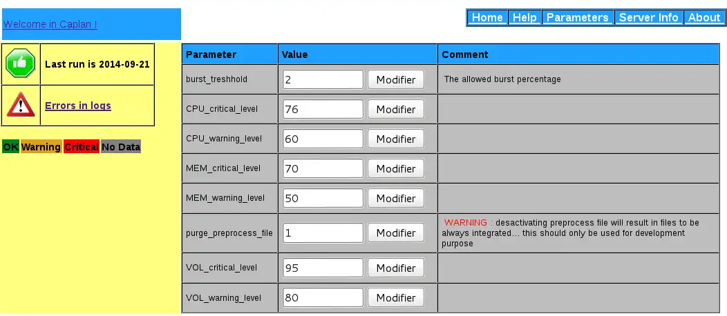 Download web tool or web app Caplan Capacity Planning