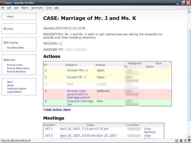 Download web tool or web app CaseTracker (Case Management System)