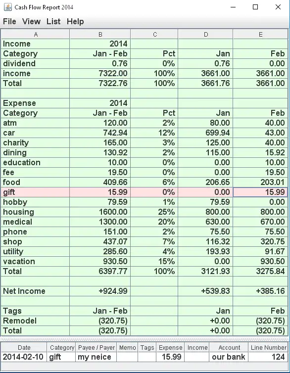 Download web tool or web app Cash Flow