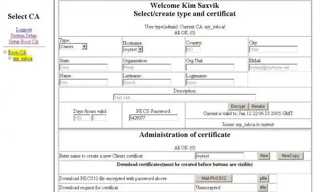 Download web tool or web app CAsystems - OpenSSL PHP-Webfrontend