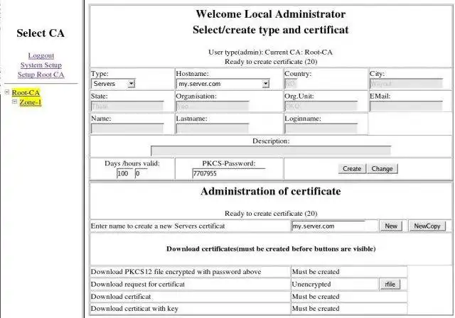 Download web tool or web app CAsystems - OpenSSL PHP-Webfrontend