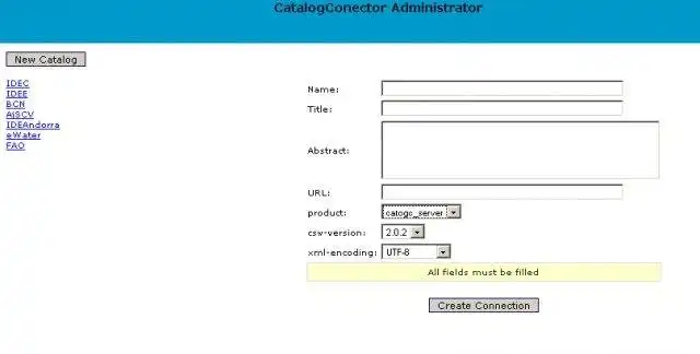 Download web tool or web app CatalogConnector Open Source