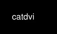 Run catdvi in OnWorks free hosting provider over Ubuntu Online, Fedora Online, Windows online emulator or MAC OS online emulator