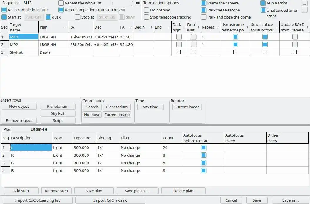 Download web tool or web app CCDciel to run in Windows online over Linux online