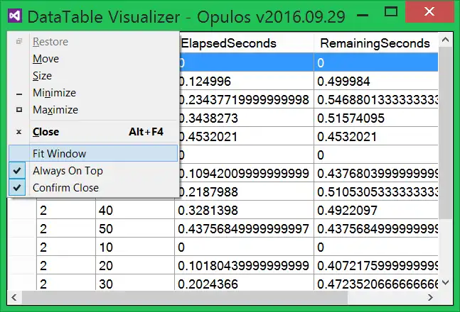 Download web tool or web app C# DataTable StringBuilder Visualizer