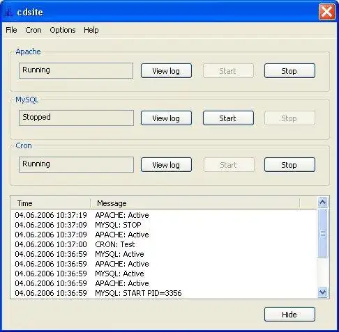 Download web tool or web app CDSITE  (Apache, MySQL, PHP, CRON)