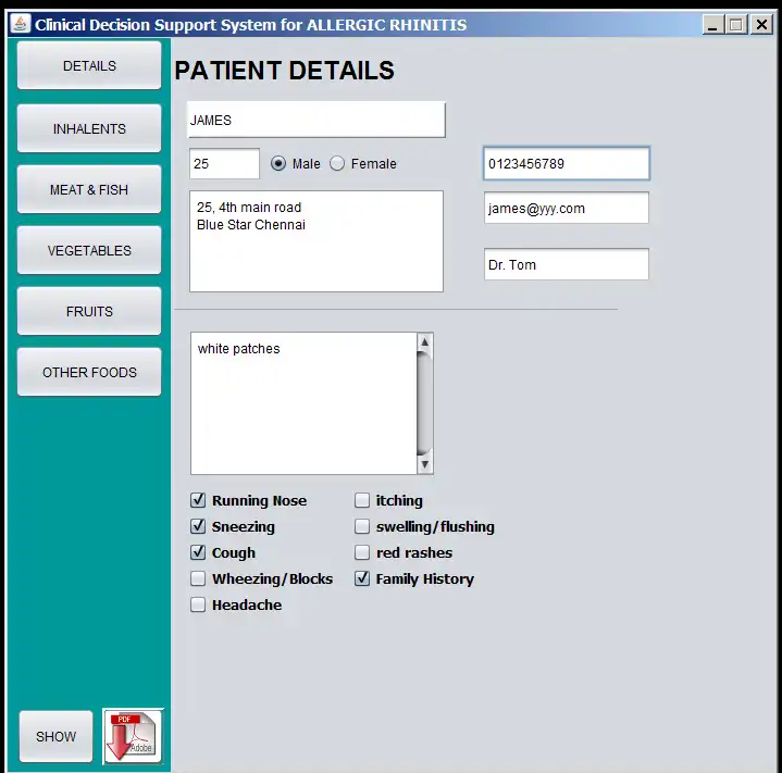 Download web tool or web app CDSS for Allergy-Diagnosis