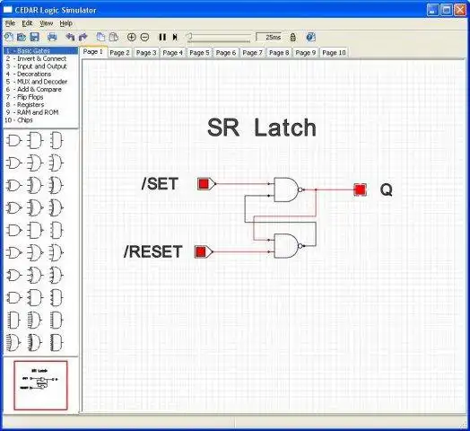 Download web tool or web app CEDAR Logic Simulator to run in Windows online over Linux online